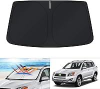 Vista 20 de KUST Parasol para parabrisas para Mazda 3 2010-2013, accesorios de ventana, parasol cubierta solar plegable, bloquea los rayos UV, mantiene