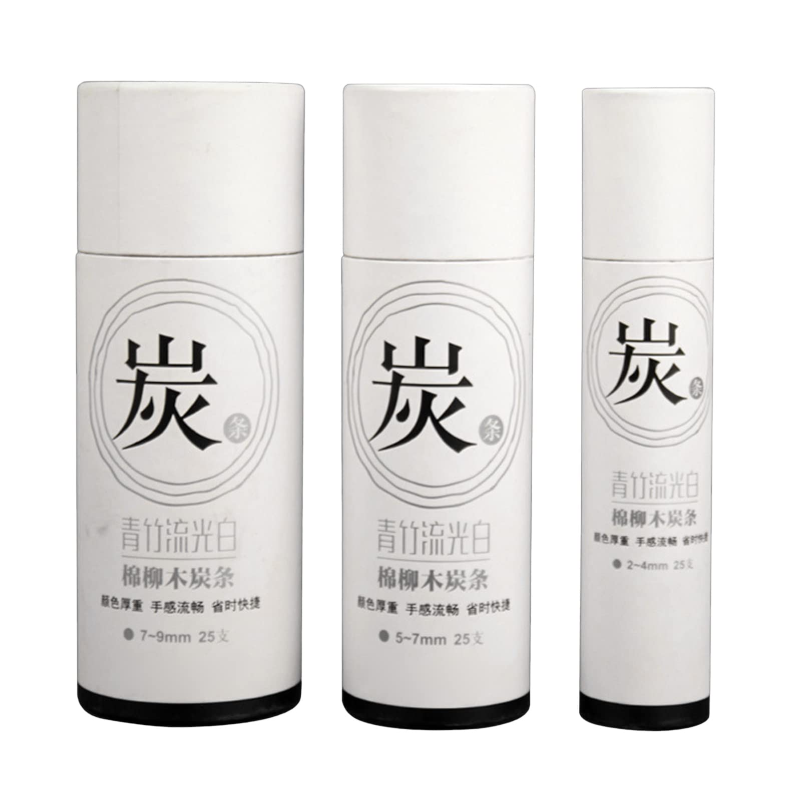 Rulbelok Artist Vine Charcoal Sticks Medium Black Sketch Charcoal Pencils For Kids Adults Drawing Sketching Fine Art 25pcs Sketch Charcoal Pencils For Drawing Sketching Fine Art Vine Charcoal