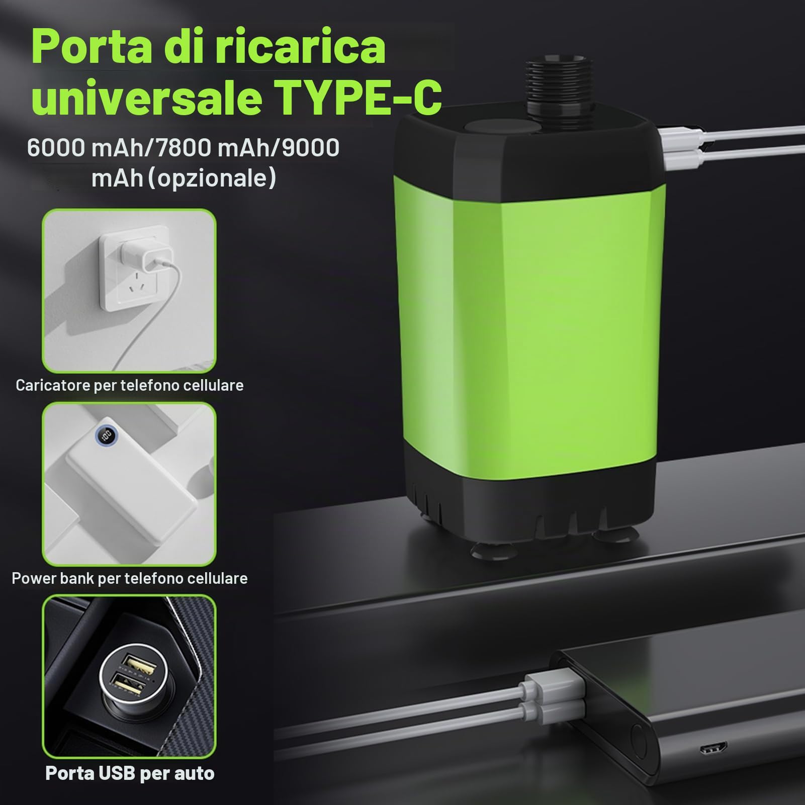 Pompa per Doccia da Campeggio Kit Doccia Esterna per Camper Kit Doccia da Campeggio con Display Digitale Intelligente Kit Doccia Regolabile