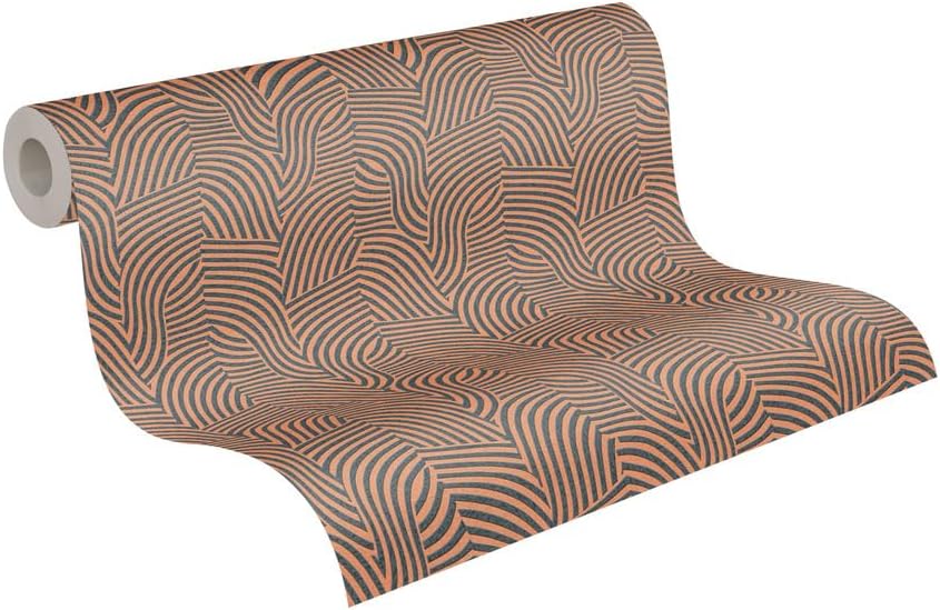 Livingwalls Daniel Hechter 7 781532 Non-Woven Wallpaper Modern 10.05 m x 0.53 m Black Gold Metallic Wallpaper Graphic