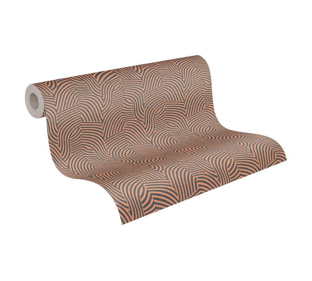 Papier peint intissé noir doré Livingwalls métallisé 10,05x0,53m