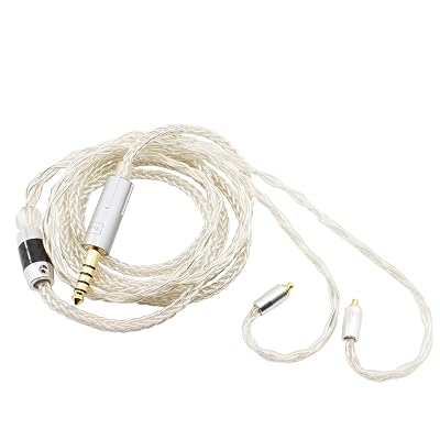 Youkamoo 4.4mm Balanced IEM Earphones Replacement Cable Compatible with Sennheiser IE200 IE300 IE600 IE900 Recessed Connector, in-Ear Monitor Earphone Upgrade Cord 4ft/1.2m