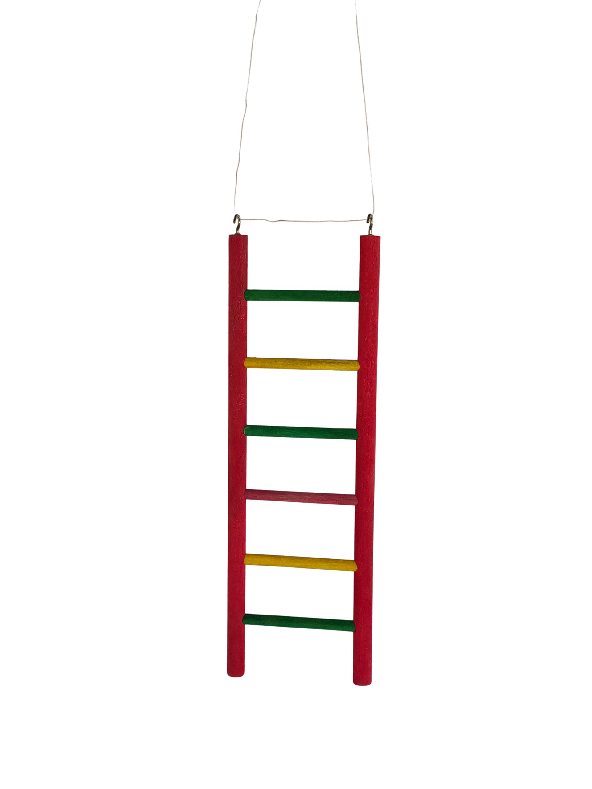 KSK Colour Full Bird Ladder Toy Ladders Perches Toys Cage Accessories for Small and Medium Parrots Parakeets Cockatiels Lovebirds Sun Conures Caique Finches. (SIx Step, Multi Colour) (B08L6S5NRM) Amazon Price History, Amazon Price Tracker