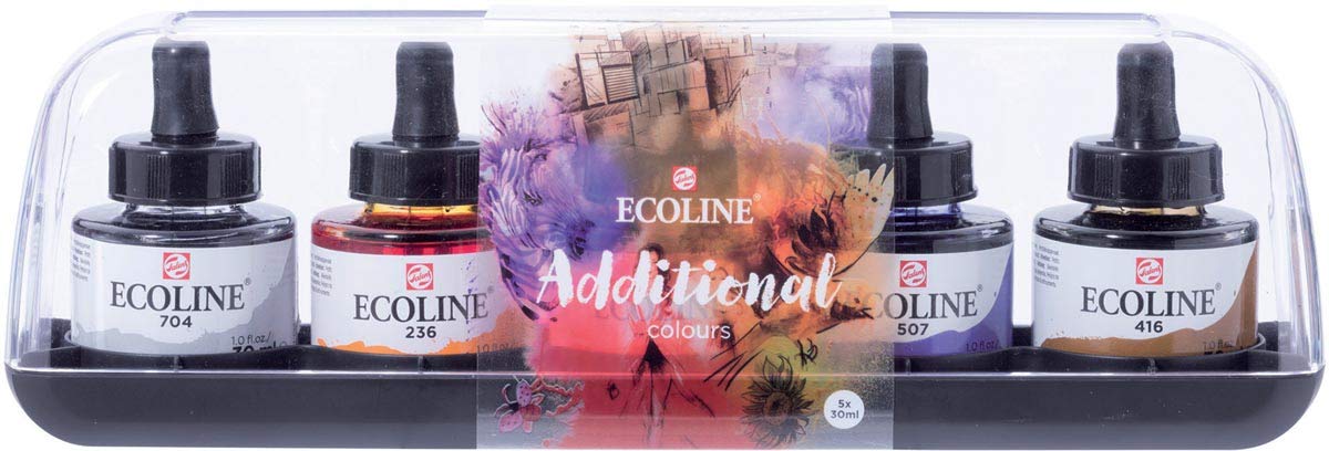 Talens Ecoline Set de Pinturas Acuarela Multicolor 30 ml (3 Unidades)