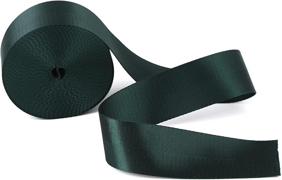 2Heavy Duty Nylon Webbing 10 25 50 Yard - Nylon Strapping for Outdoor DIY Gear Repair, Durable Nylon Strapping for Indoor or Outdoor Gear, DIY Crafting, Repairing