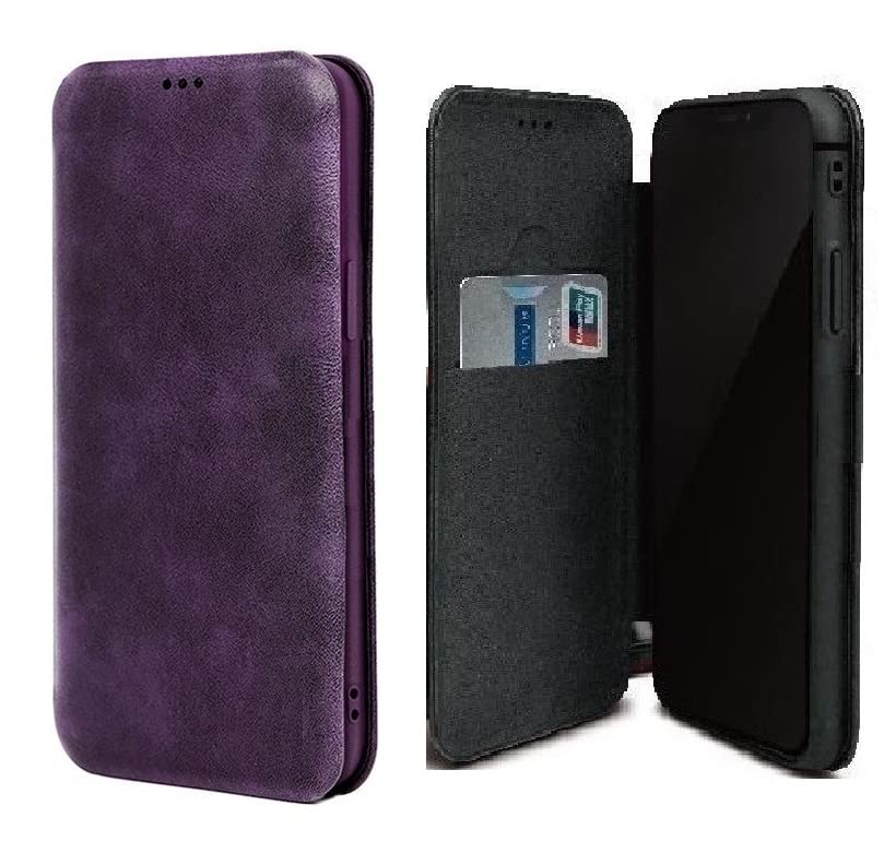 WHITBULL Royal Leather Magnetic Flip case Compatible with iPhone 14 Pro Max (6.7 Inch) Purple WHITBULL Royal Leather Magnetic Flip case Compatible with iPhone 14 Pro Max (6.7 Inch) Purple