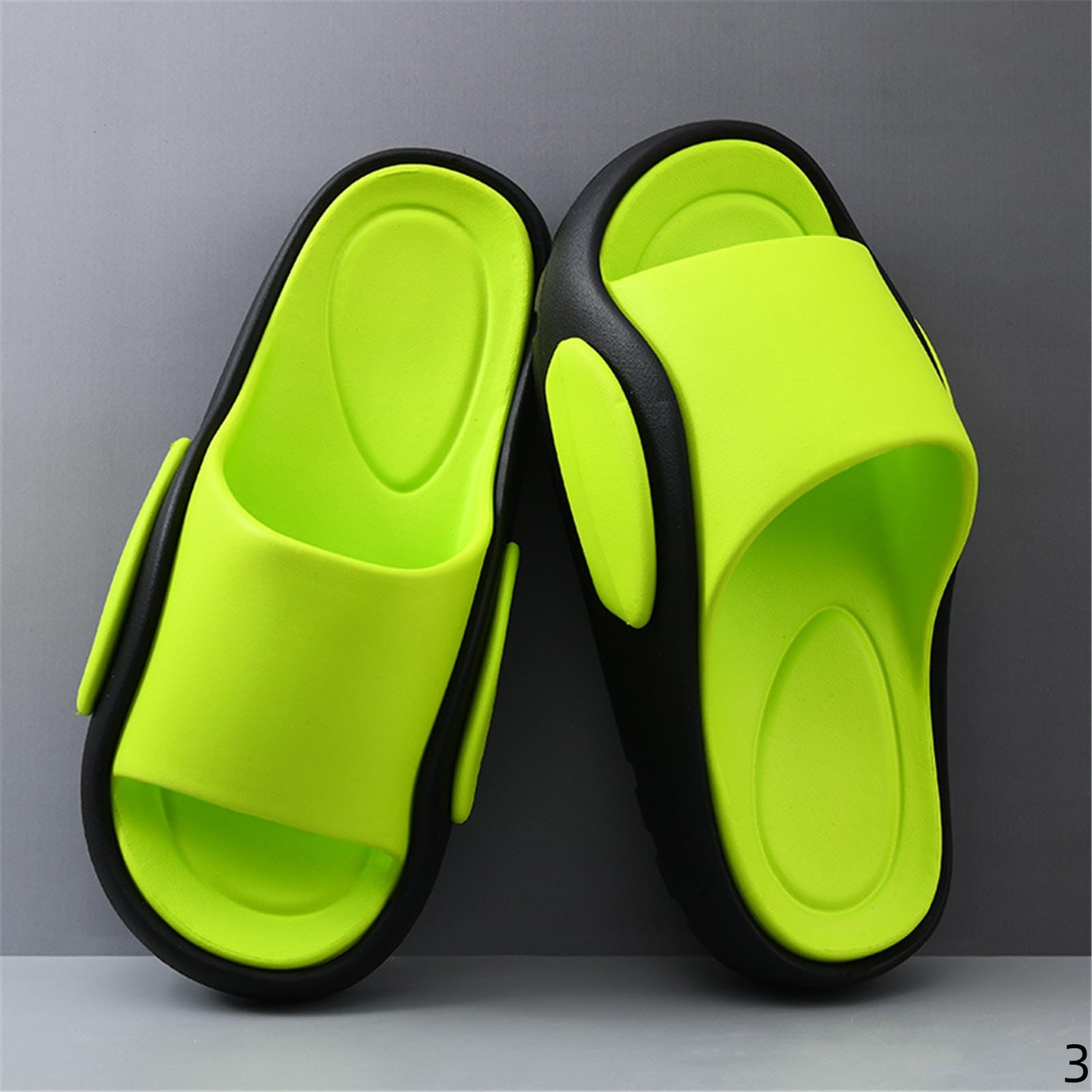 Ciabatte Uomo Pantofole Antiscivolo dell'Estate degli Uomini Eva Resistente all'Usura All'aperto Senza Sandali da Spiaggia con Piedi Odorosi-nero-42-43