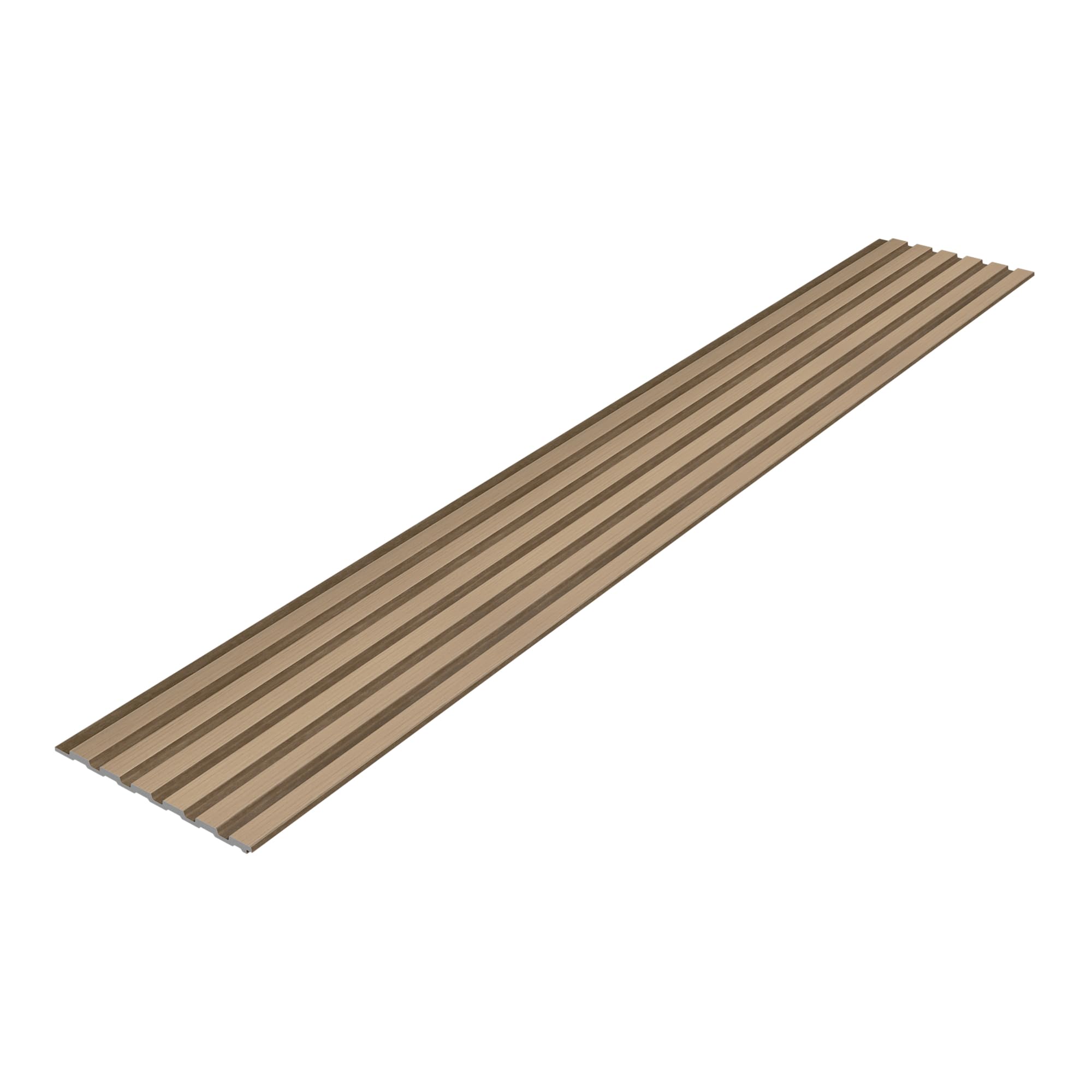 NEU.HOLZ Juego de 10 Paneles Decorativos para Pared Borger Estilo Escandinavo Panel de Pared 3D Set de 10 Paneles de Listones para Salón Dormitorio Poliestireno 195 x 30 x 1,2 cm - Efecto Roble Claro