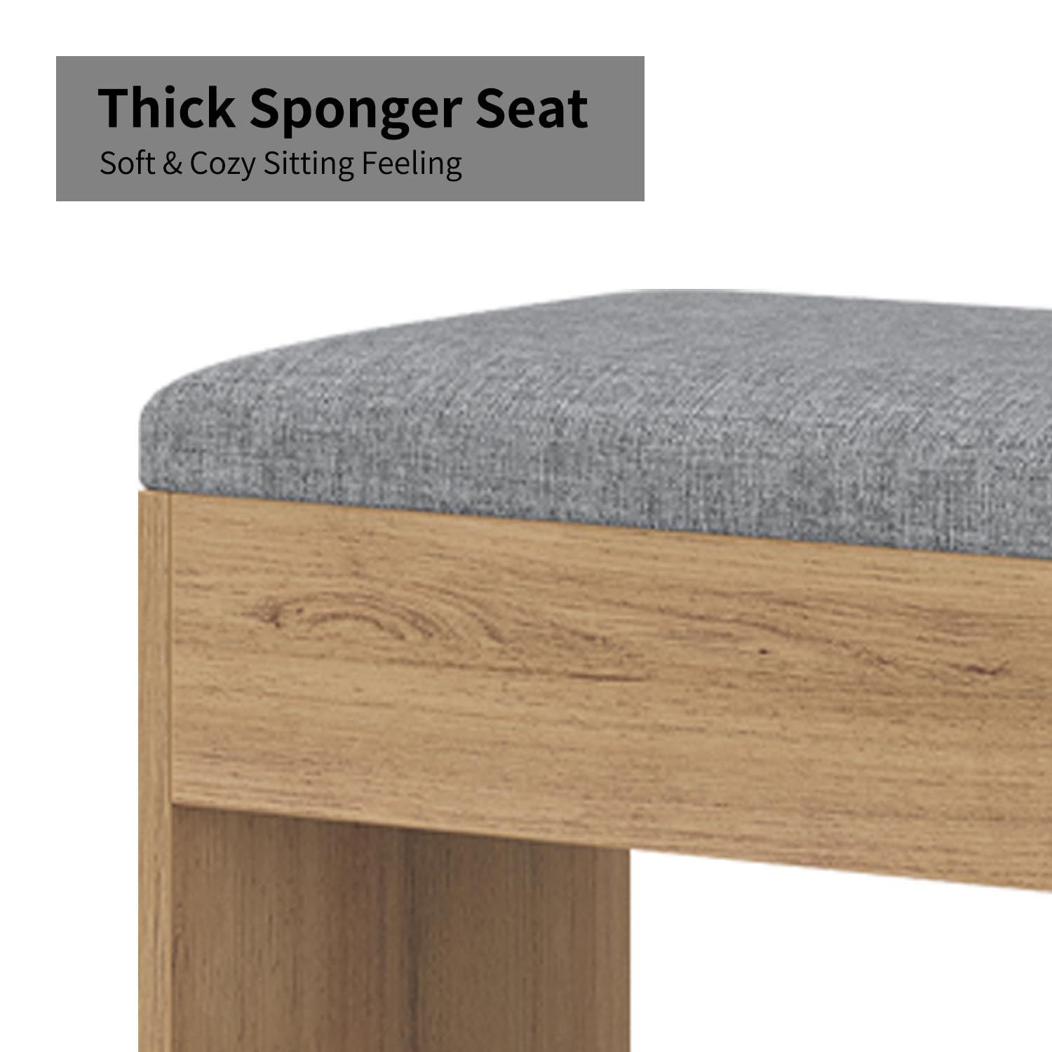 Yanosaku 47" Fluted Vanity Desk with Mirror & LED Lights, 7-Drawer Makeup Vanity with Glass Top & Cabinet, Vanity with Chair & Charging Station, 3 Lighting Modes, for Bedroom, Natural Oak