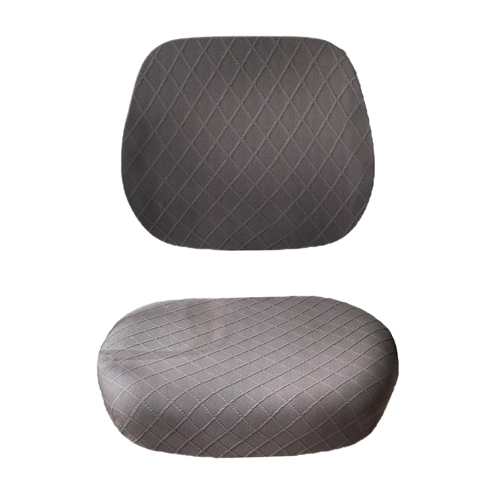 ALCXAZS Elegant Stretchable Seat Cover Slipcovers Offers Fit For Any Desk Chair Providing Stylish Scratches Desk Chair Seat Cover Office Cushion, Gray
