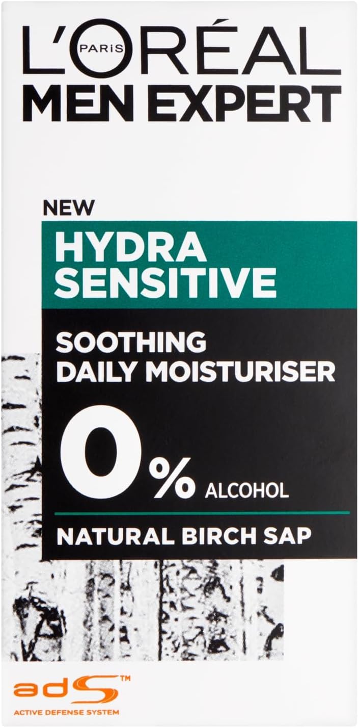 LOreal Professional Men Expert Hydra Sensitive Moisturiser Men Moisturizer 1.7 oz