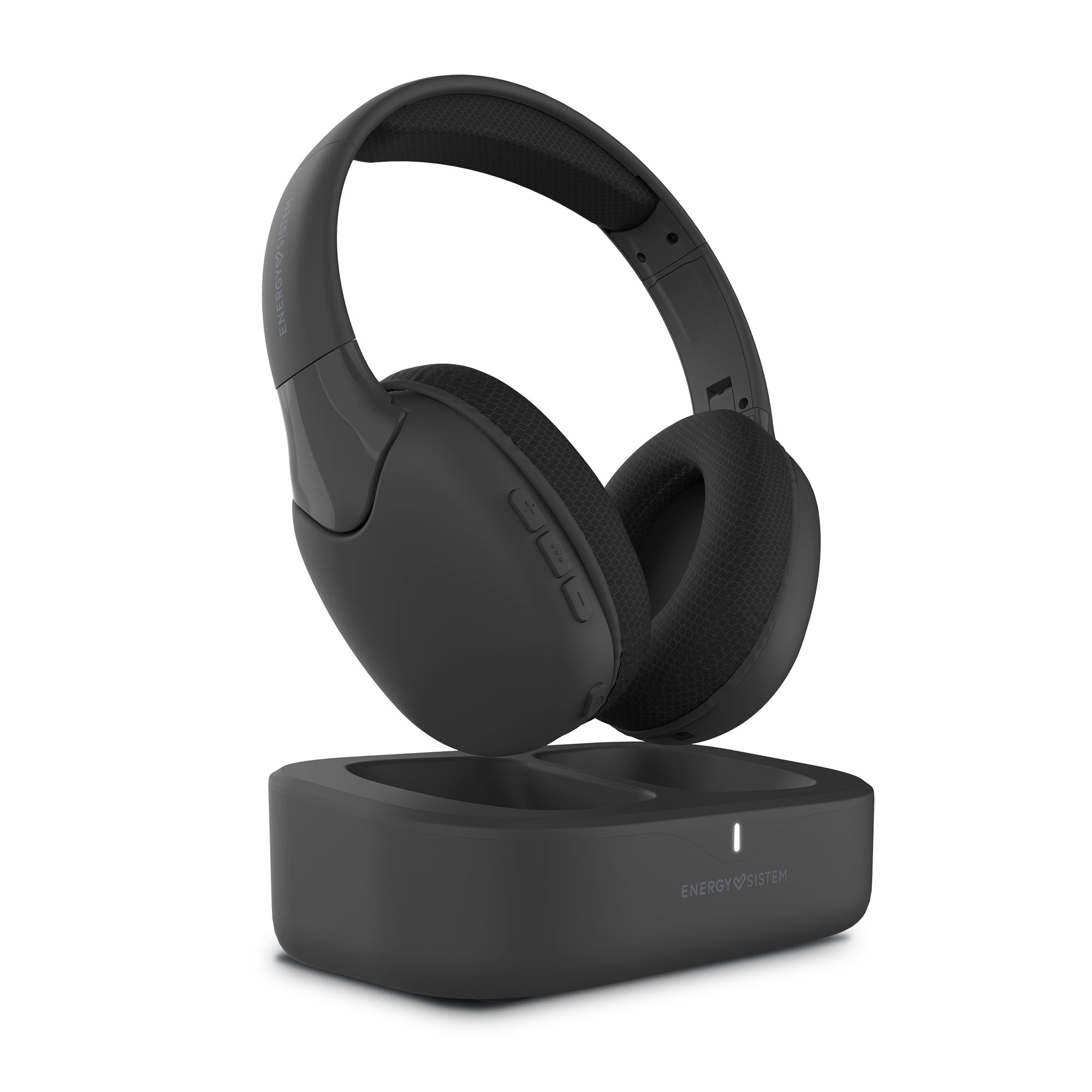 Energy Sistem Headphones TV con Dock Cuffie Wireless Bluetooth RF 2.4GHz Per TelevisoreDi Ricarica Audio Ottico Toslink Jack 3.5mm USB C Over Ear Stereo Bassa Latenza Sincronizzazione Audio 18 Ore