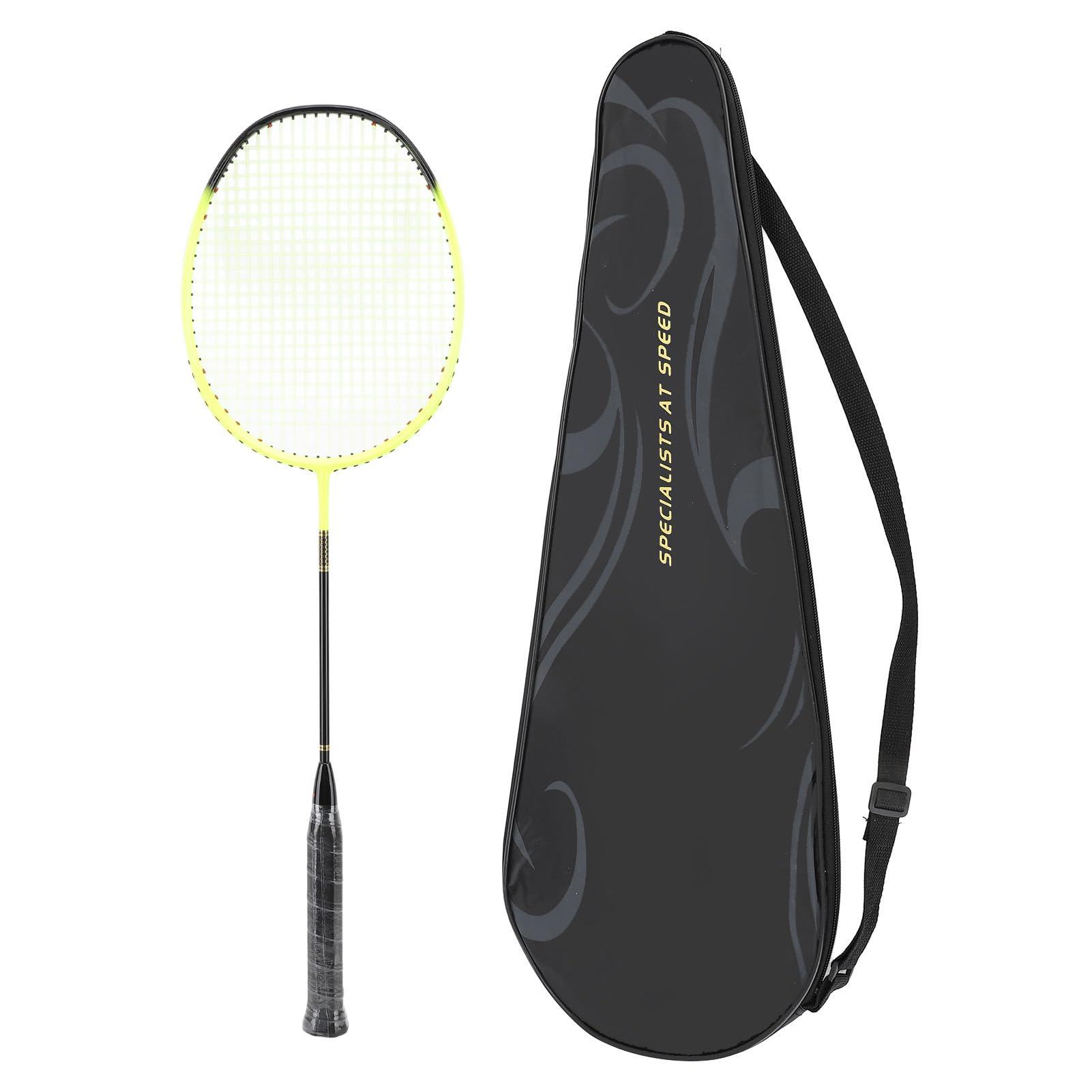 Emoshayoga Racchetta da Badminton in Fibra di Carbonio Ultraleggera Ad Alta Resistenza Progettata per Cortili e Palestre 1 Pezzo