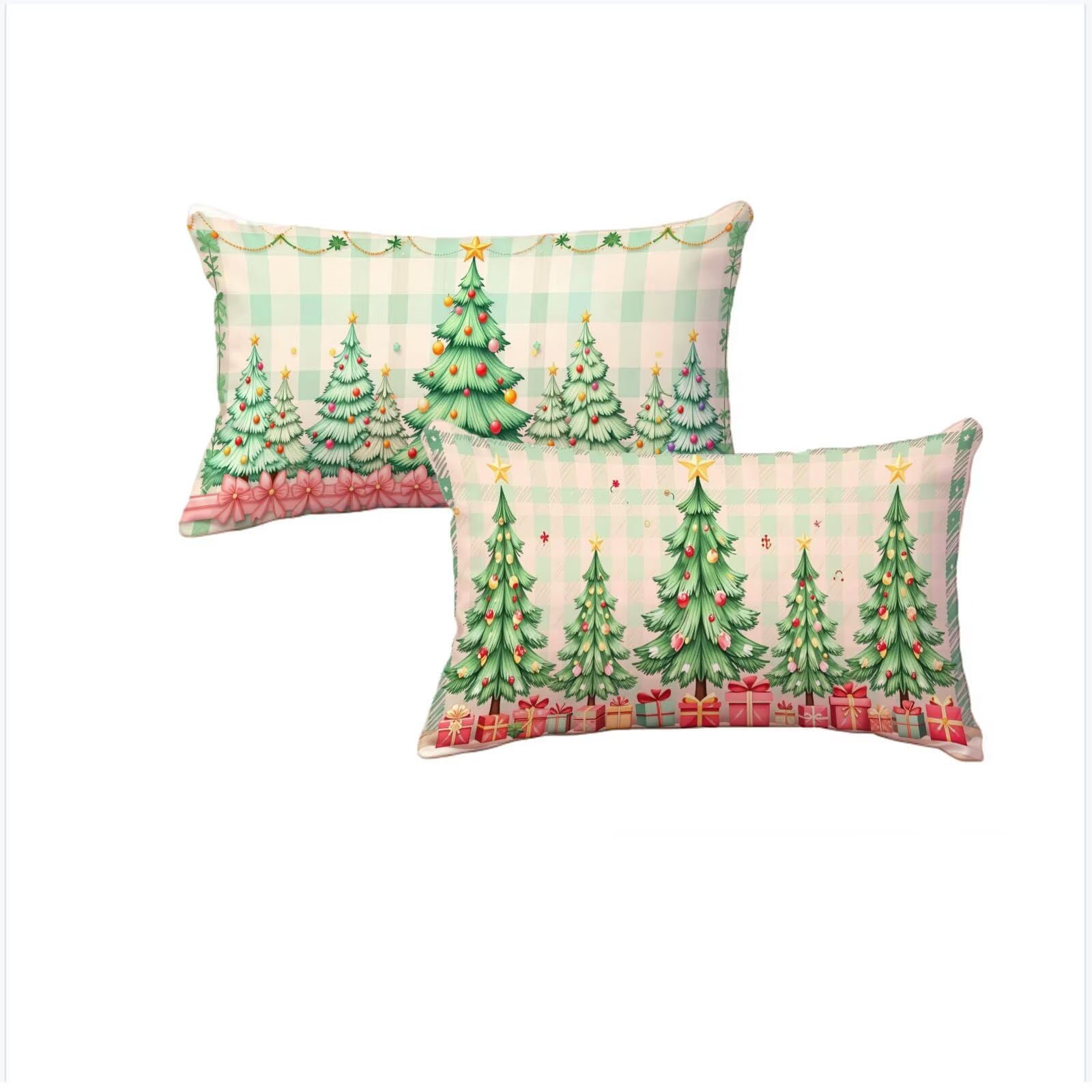 Taie oreiller double face 60x90 cm velours vert imperméable housse coussin salon