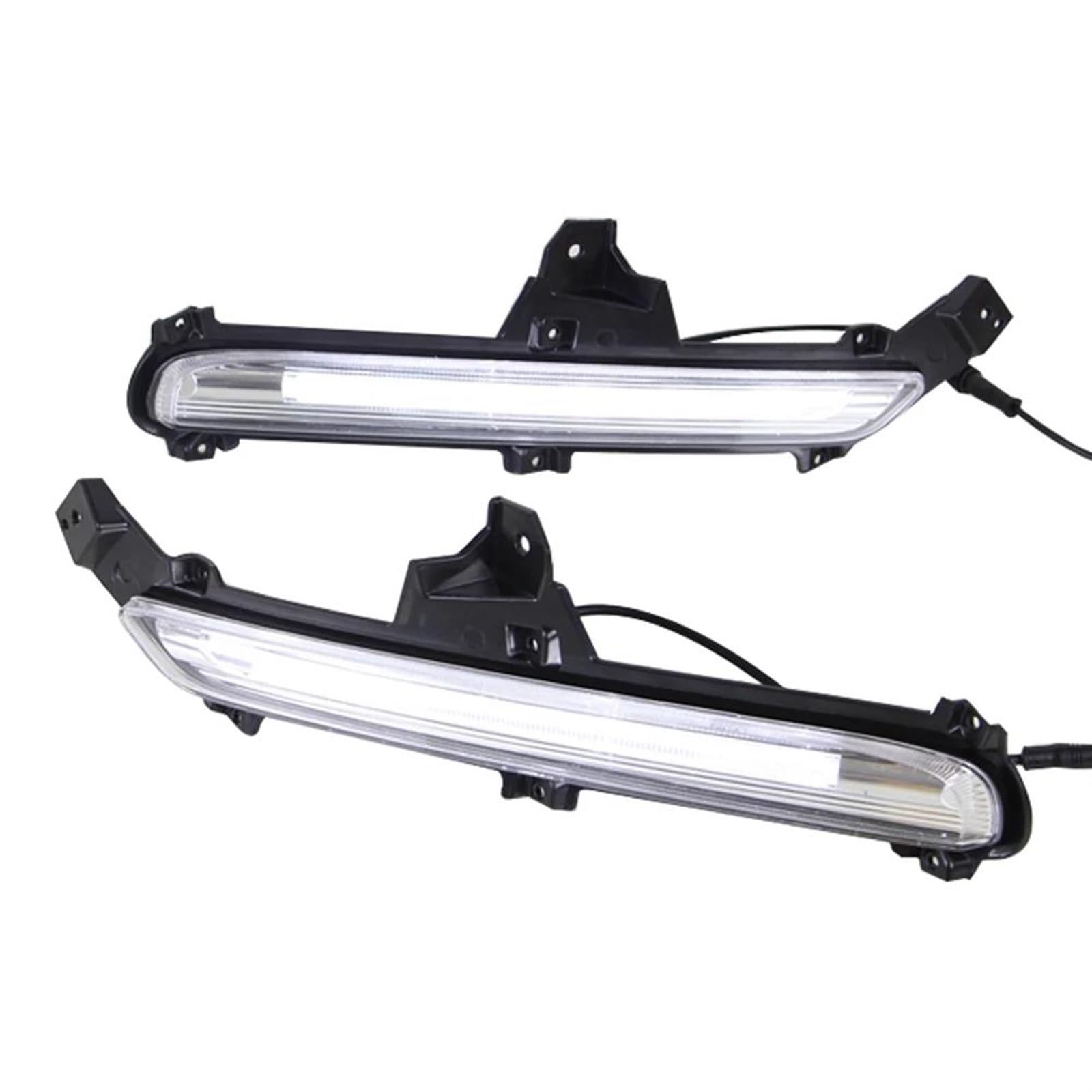 Intermitentes Automóviles Luces circulación diurna LED DRL 3 colores para KIA para K2 2015 2016 luz señal giro parachoques delantero coche 2 unids/set