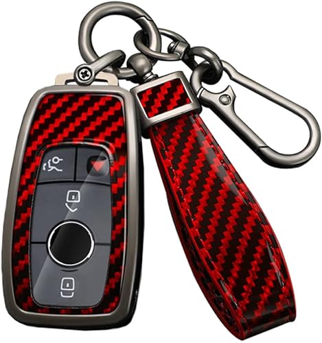 Miniatura 2 de HIBEYO Funda de llavero para Mercedes Benz A C G E S Clase CLA CLS GLA GLC GLE GLS SLC Smart Key Cover Accesorios con llave para Mercedes Benz PVC