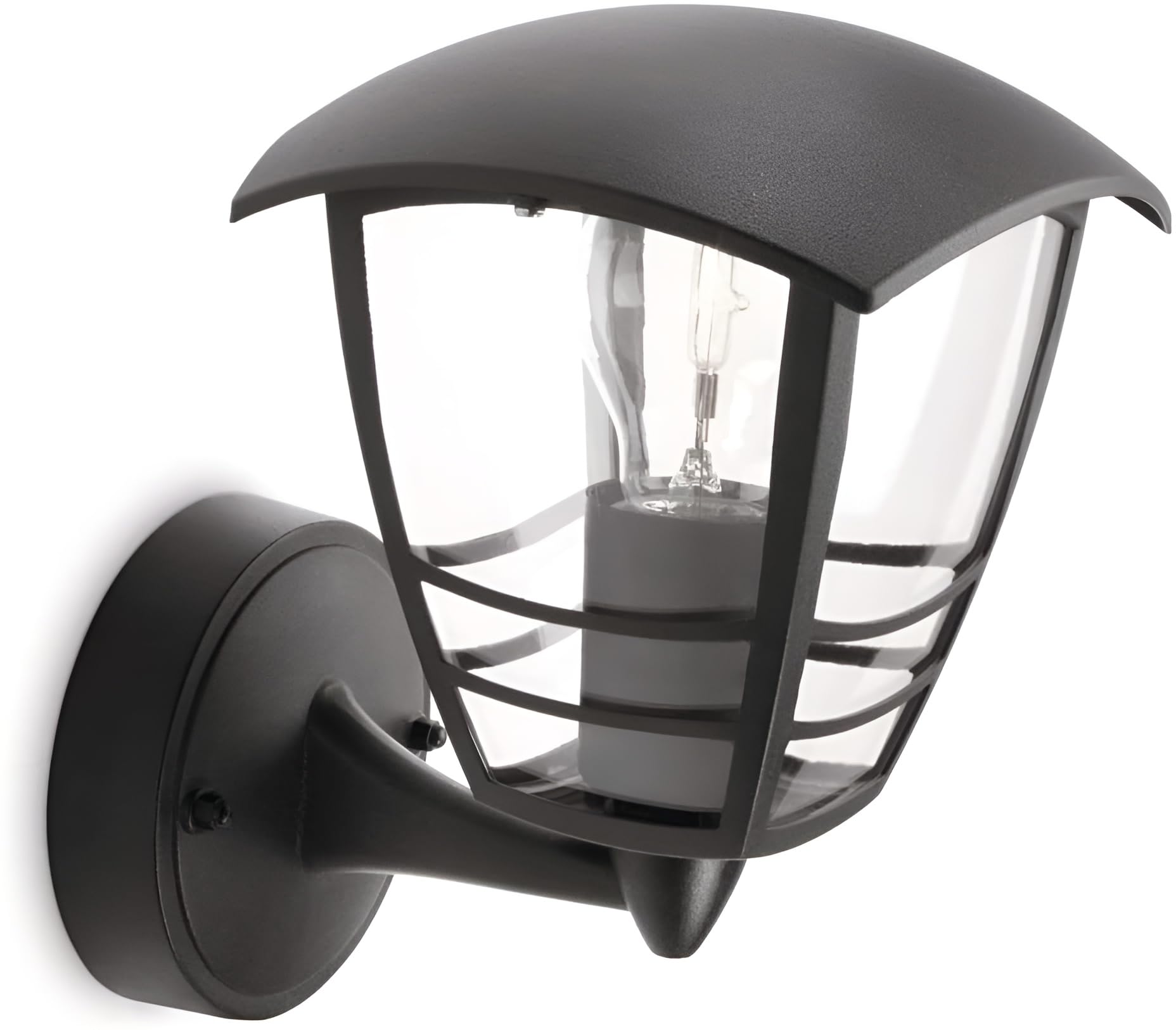 PhilipsMyGarden Creek Outdoor Wall Light (Requires 1 X 60 W E27 Bulb), Black