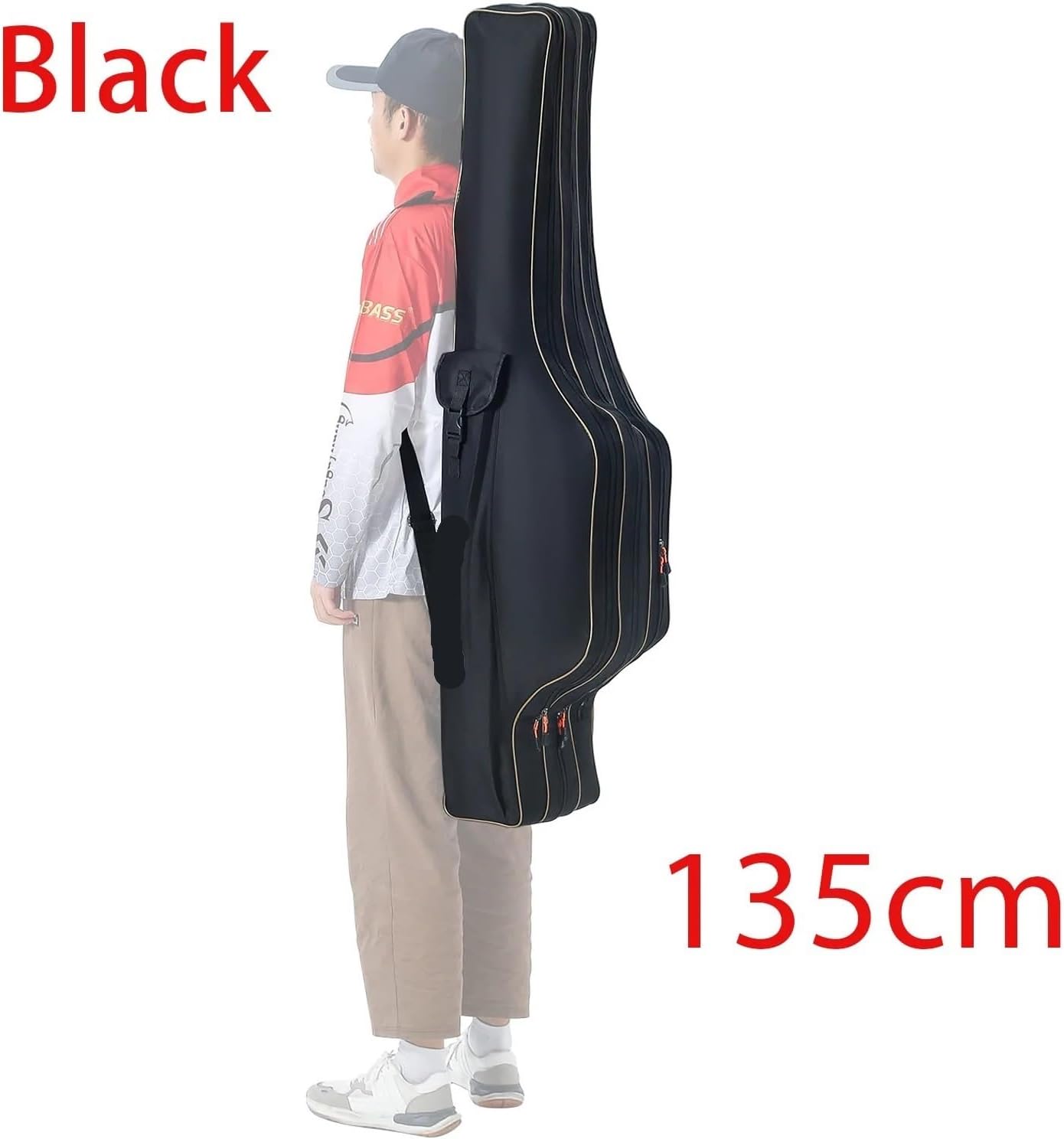 Fishing Rod Case, Compatible with Sougayilang, 3 Layers Organizer Pole Storage Bag for Reel Carrier and Travel Gear