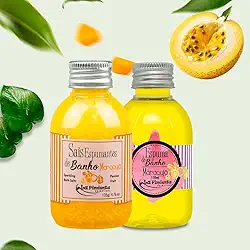 KIT SAIS E ESPUMAS MARACUJA LAPI- PARA BANHEIRA, HIDRO E JACUZZI