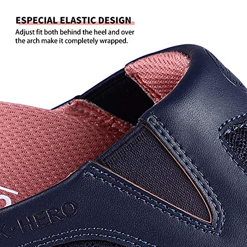 Walking Shoes For Women With Arch Support, Orthopedic Slip On Clog For Ladies, Womens Mule Sneakers, Navy,11 #TOP3