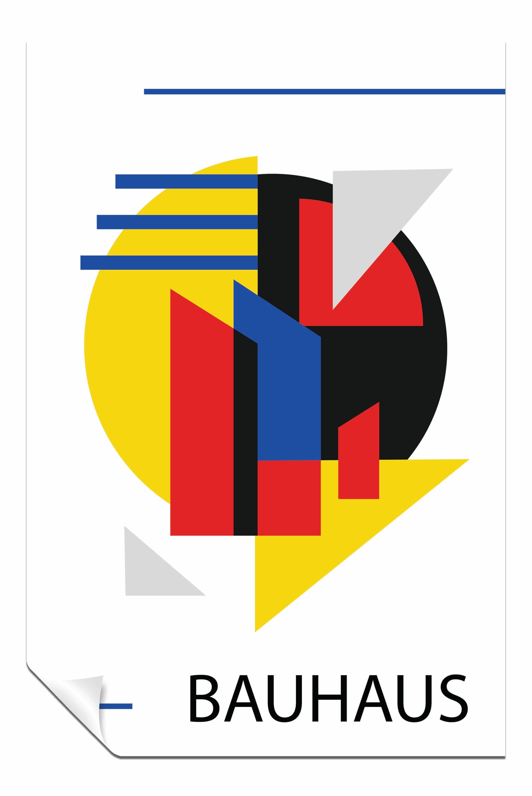 Panther Print Bauhaus Series #2 Unframed Poster, Pictures for Home Walls, Bedroom, Living Room & Bathroom Decor 46x31cm (18x12in)