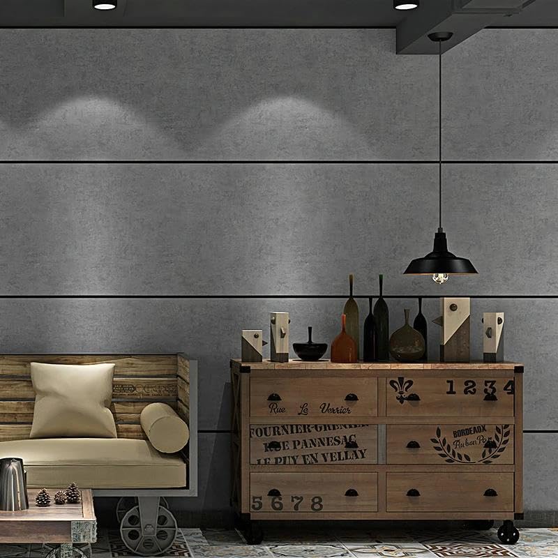 Papier peint 3D gris minimaliste créez un salon cocooning moderne