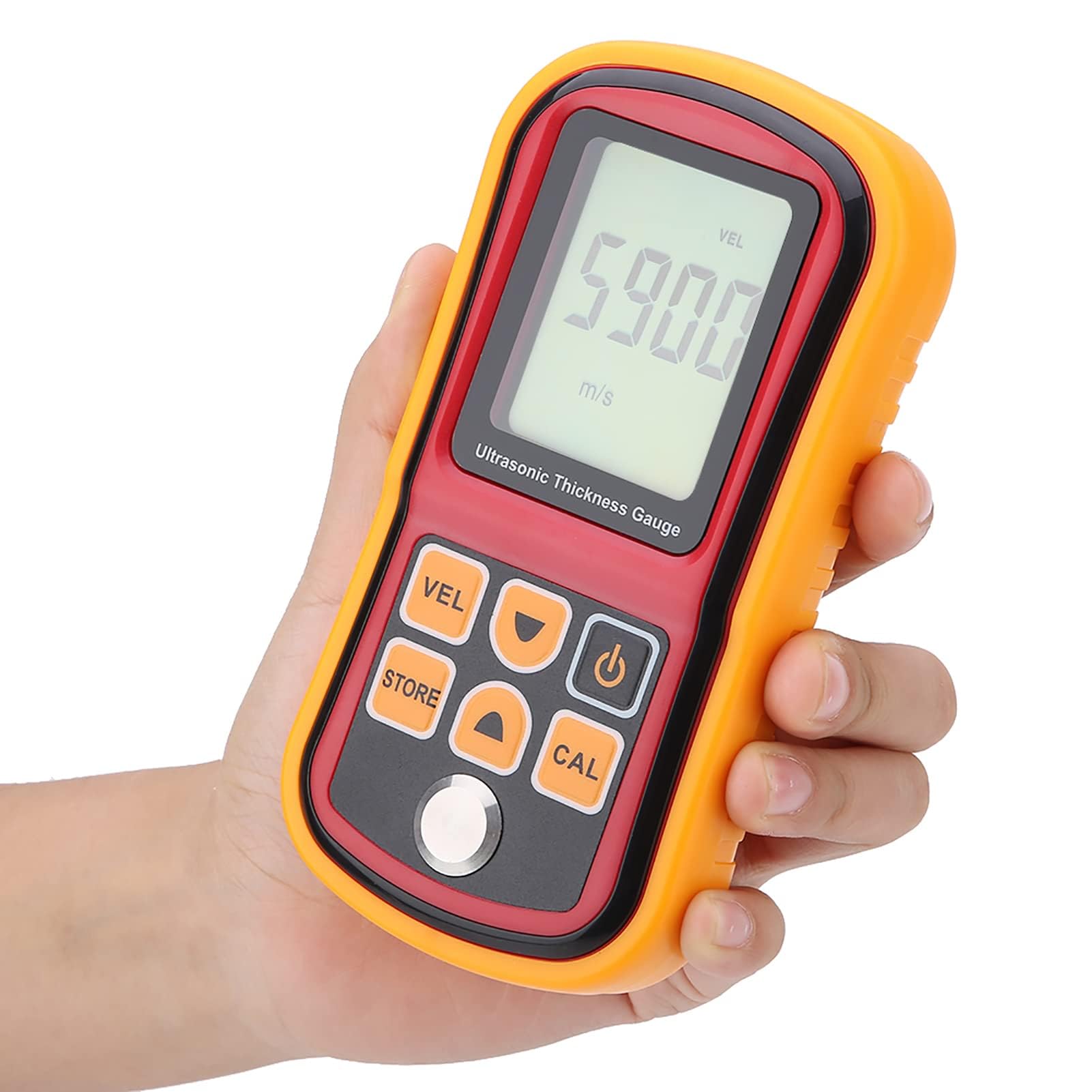 Spessimetro Ad Ultrasuoni, Spessimetro Digitale con Display LCD, Strumento di Misurazione dello Spessore Ad Ultrasuoni, Campo di Misurazione della Calibrazione Automatica 1,2
