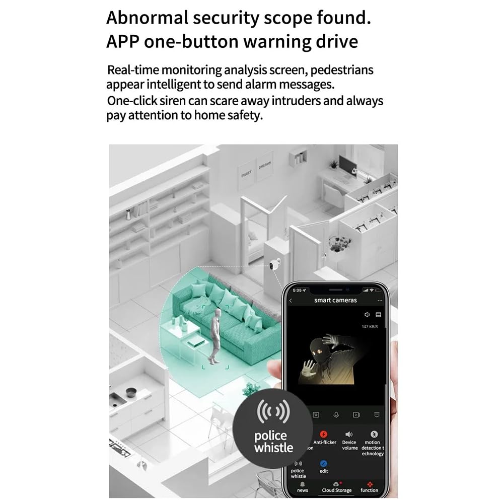 Camera Tuya WiFi Esterno Interno Basso Consumo di Energia Telecamera di Sicurezza PIR Telecamera di Sorveglianza con Batteria Ricaricabile