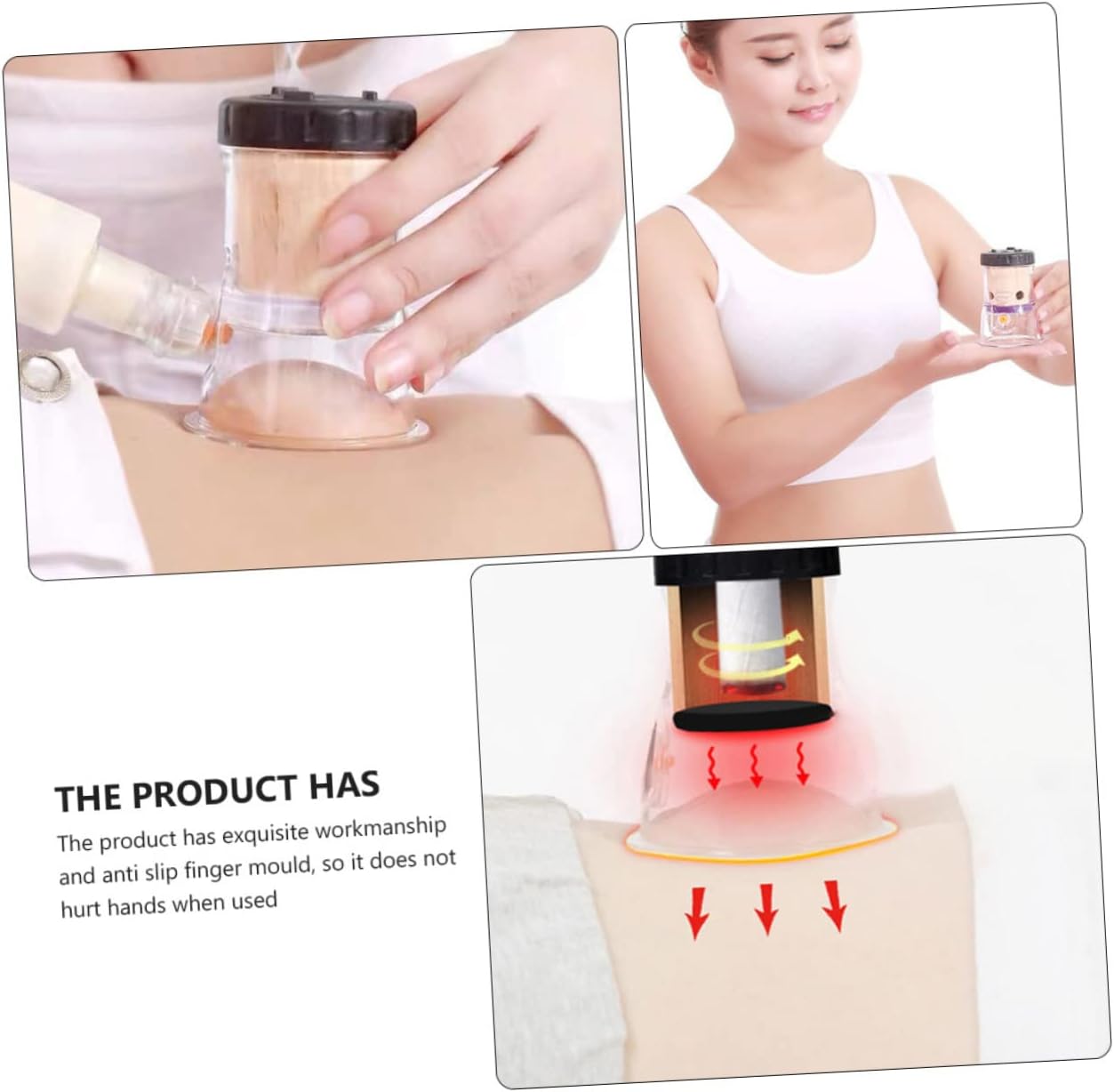 Ipetboom Moxa Box Moxibustion Burner with Design Strong Suction Massage Tool for Relaxation and Therapy for Home Use and Cupping Treatments