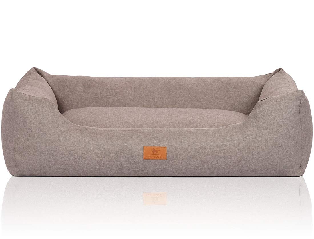 Leo4dog Sofa Leo codura (polyester). M L XL XXL XXXL 6 kleuren. Hondenmand, hondenkussen, hondenbank, hondenmand. (M-67x52cm, Beige
