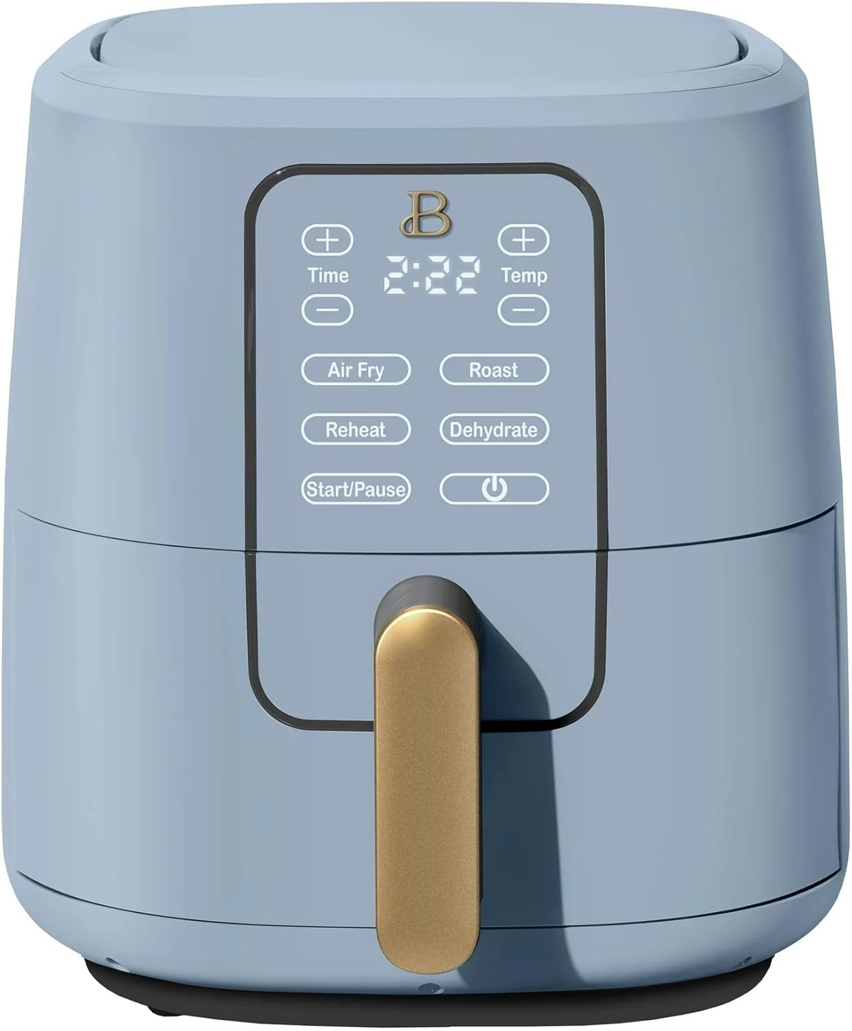 Beautiful 6-Quart Air Fryer with TurboCrisp Technology, Touch-Activated Display, 1750W Power, Large 