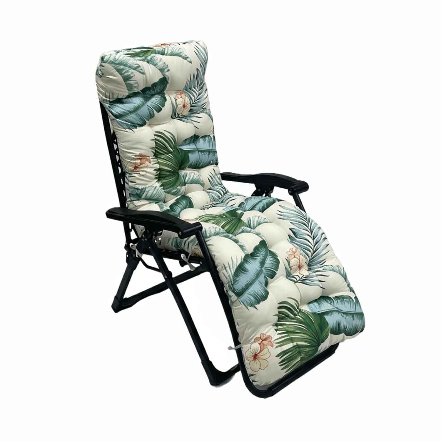 UPSEA Garden Sun Lounger Cushions Only, Reclining Sun Lounger Cushion Pads Non-Slip Thickened Outdoor Chair Cushions Outdoor Mattress Recliner Quilted Thick Padded Seat Cushion (No Chair)