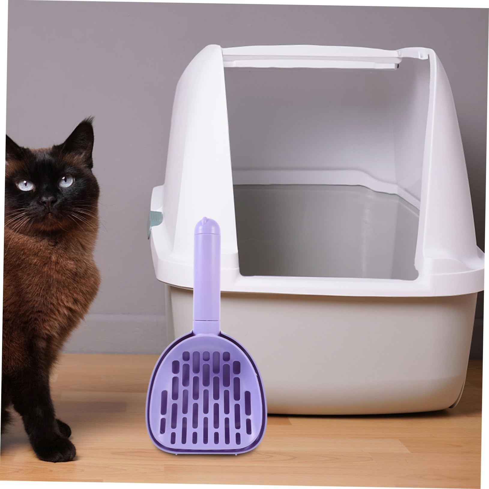 Pala para Arena de Gato, Bandeja de Arena portátil for Gatos, Herramienta eliminación Mascotas, Limpieza del hogar