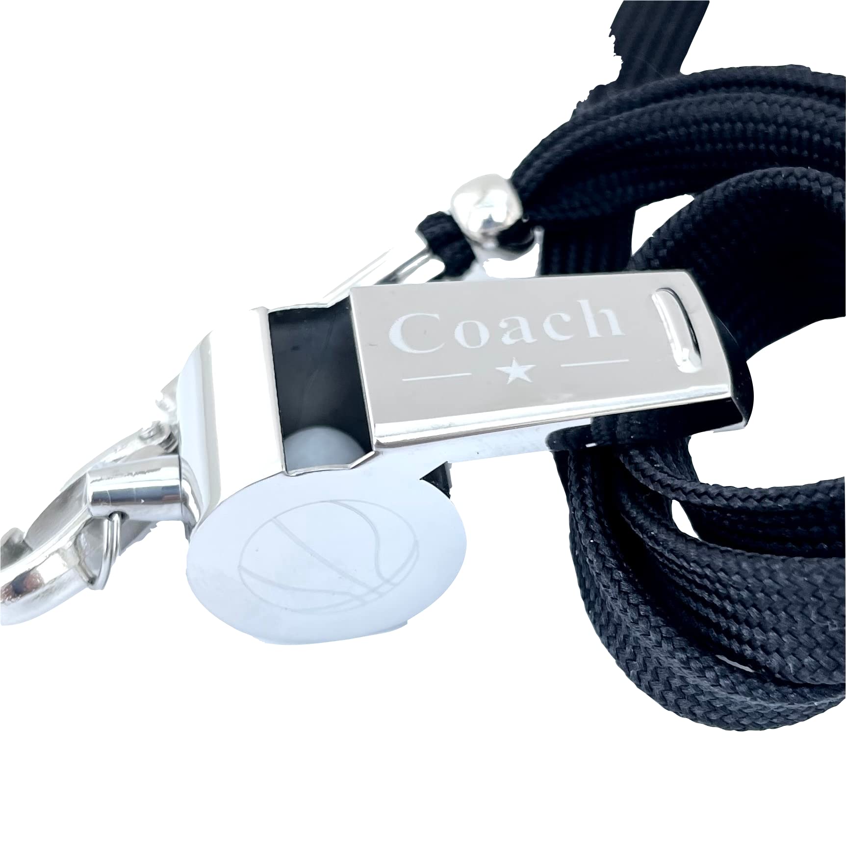The Personal Exchange Engraved Coach Whistle (Basketball)