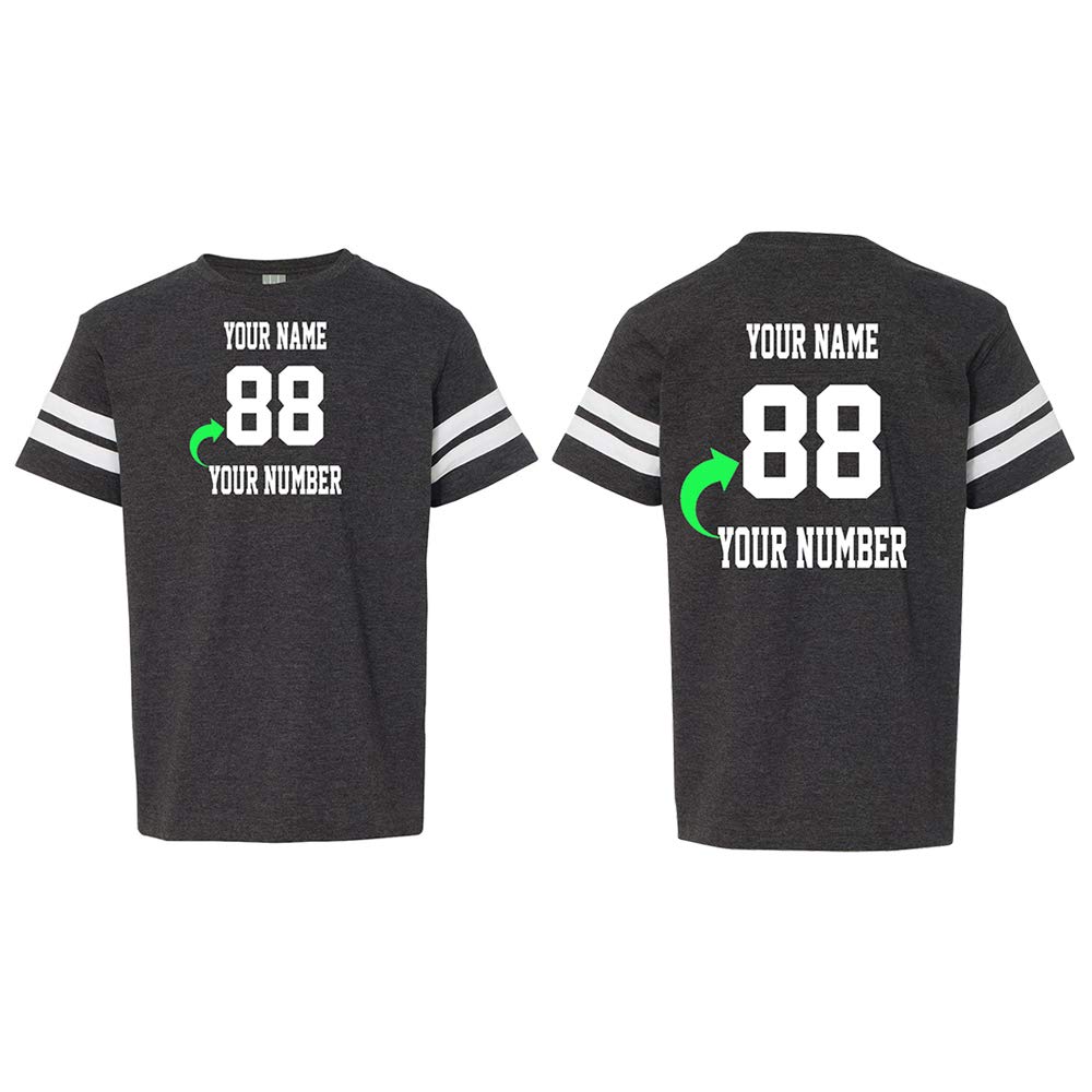 Customized Style Football T Shirt Jersey for Youth Personalized with Name and Number