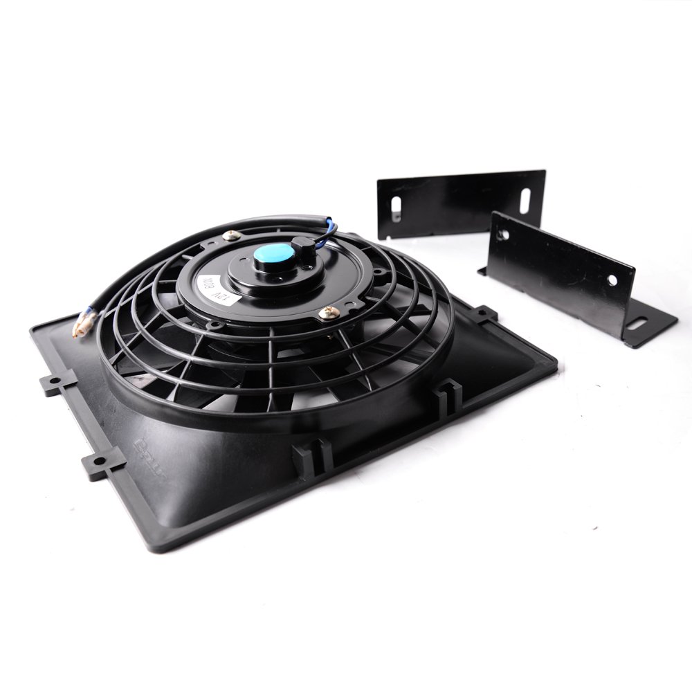 2X 6 Inch Slim 650CFM Radiator Cooling Fans Universal Slim Pull Push
