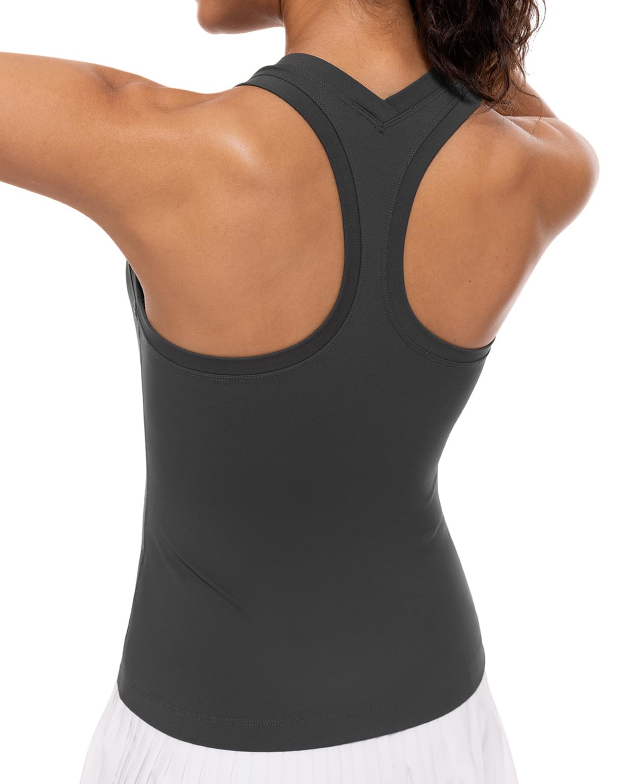 Ukaste Damska koszulka bez rękawów Studio Essential Racerback Yoga Performance Workout Tops
