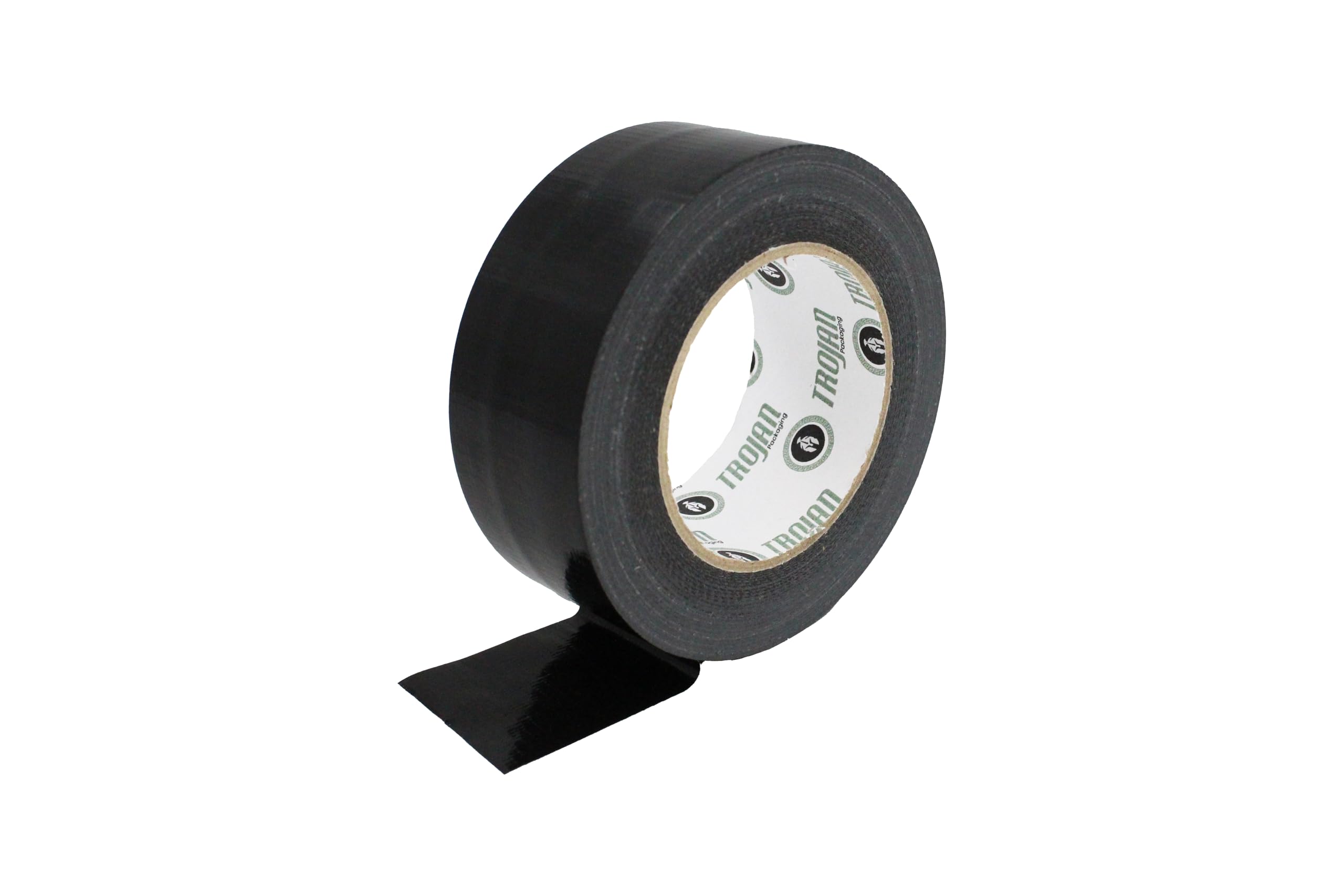 Trojan Duct Tape, 48mm x 50m Gaffer Tape, Water Resistant Duct Tape, Super Adhesive Tape, Multi-Use can be used Indoors/outdoors, 4 colour options Black, White, Red and Silver. (24, Black)