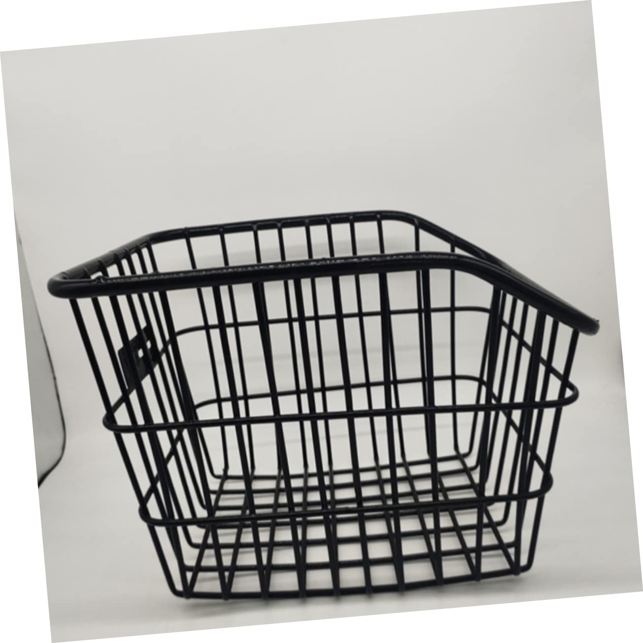Sosoport Cesto Posteriore per Bicicletta in Metallo Nero Effetto Decorativo e Sicurezza per Uso Outdoor su Bici