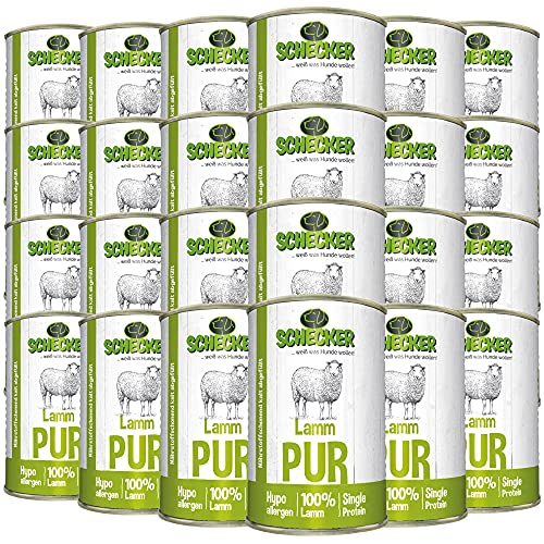 Produktbild von Schecker Nassfutter 100% Lamm pur - 24 x 410 g