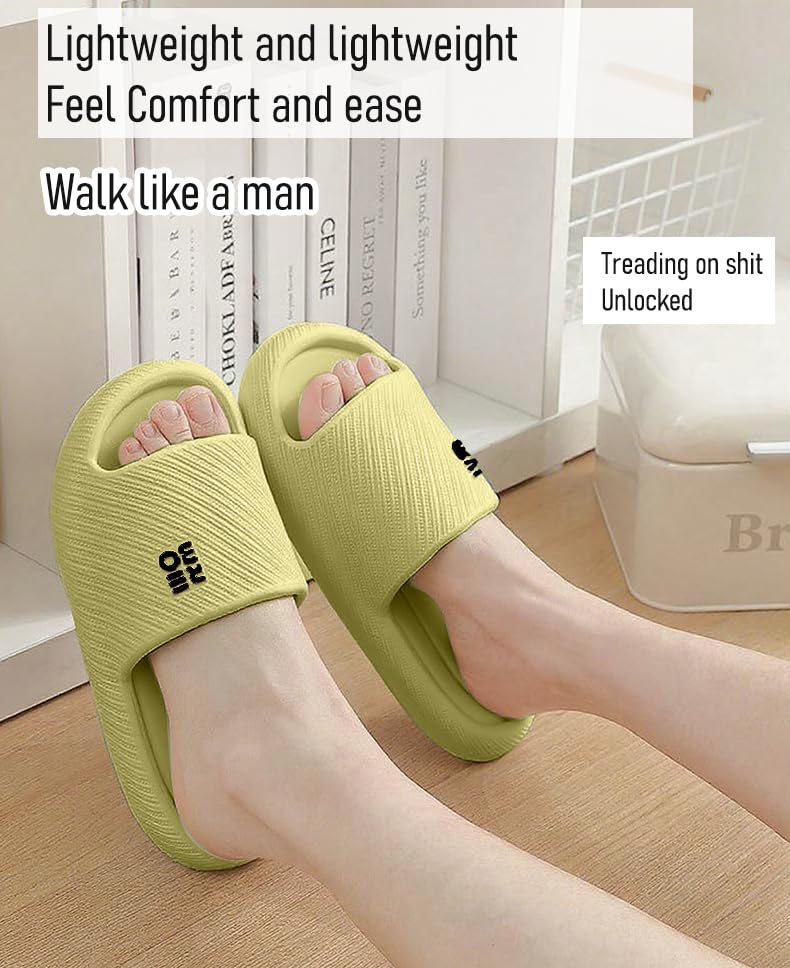 Bathroom Slippers for Men Women,Shower Shoes Thickened,Slippers Indoor Home Beach Non Slip Anti-Slip Quick Drying Pool Slides,Green2