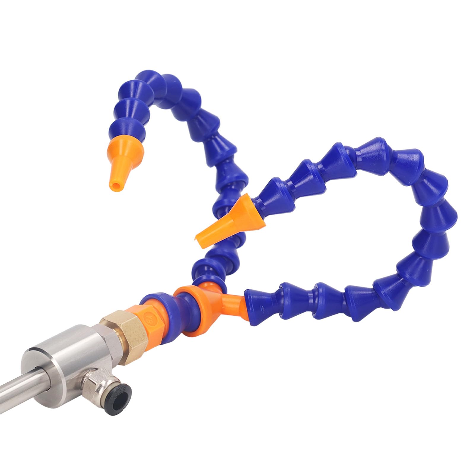 Aramox Pistola de Aire Frío de Acero Inoxidable Vortexing Juego de Pistola de Enfriamiento de Aire Frío 7bar 8cfm con Manguera Flexible de Doble Extremo para Soldadura Unión Sellado Térmico Plástico