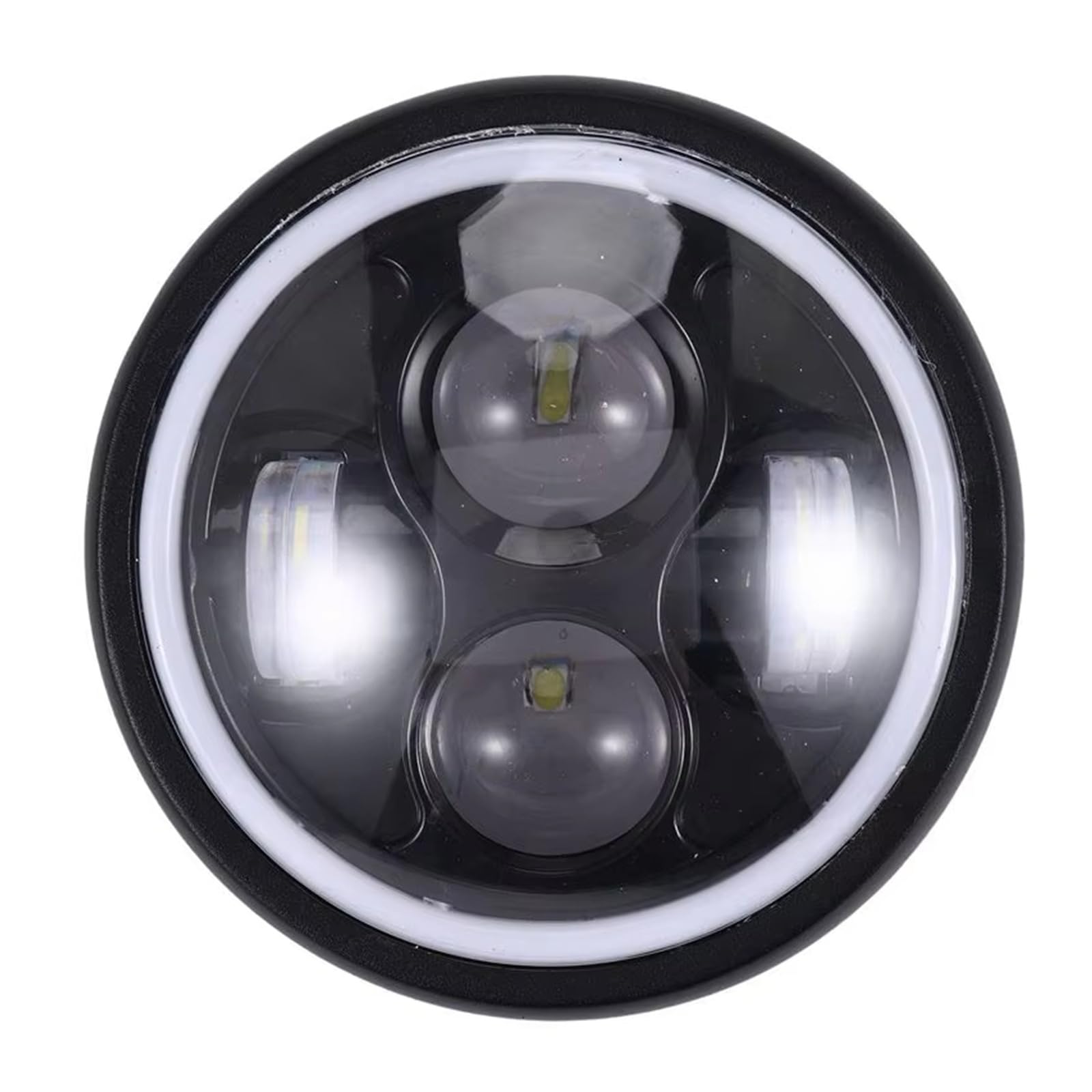 pour GN125 Phare 5.75 Pouces Rétro Phare Ouverture Phare Modifié Moto Phare LED Moto Optique Phare Avant