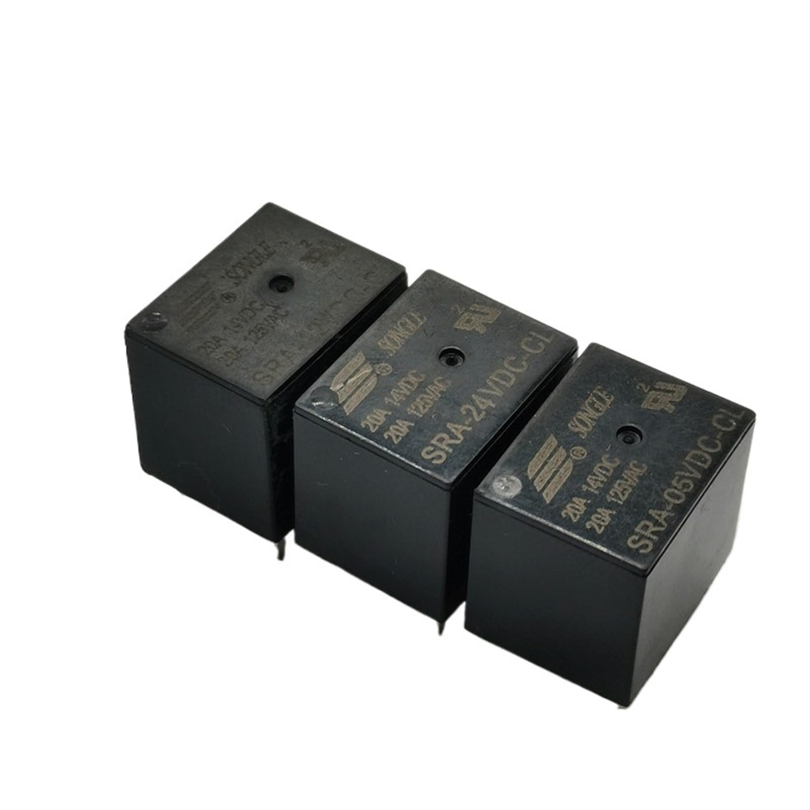 Relais industriel SRA 12V 24V T74 20A pour circuit électronique DIY