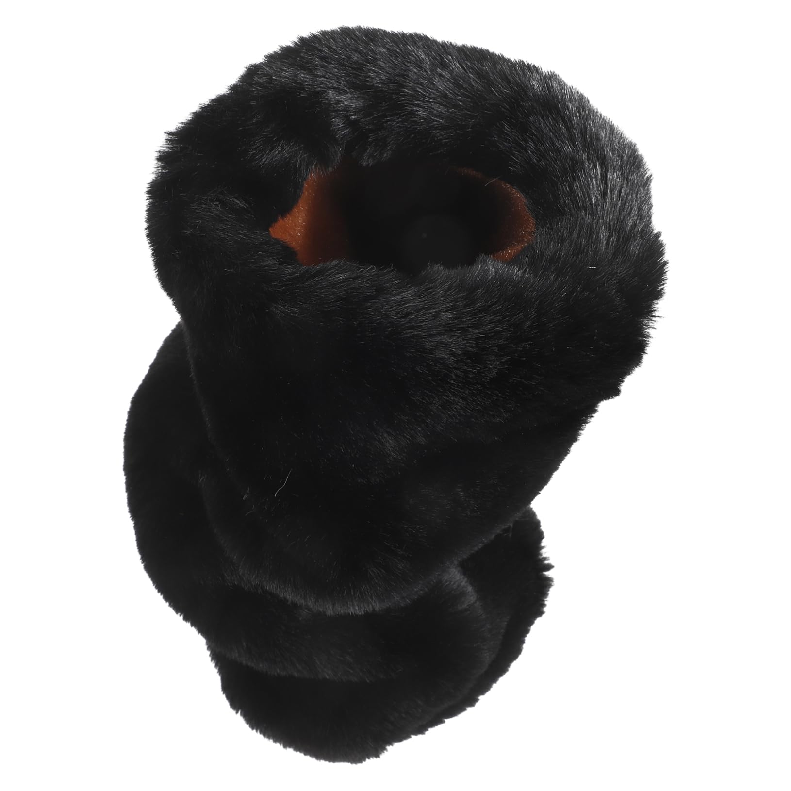 ibasenice Manguito más cálido Felpa cálida de Invierno calienta Forrado Rosa Calentador de Manos Accesorio de Invierno Suministro al Aire Felpa Corta Black