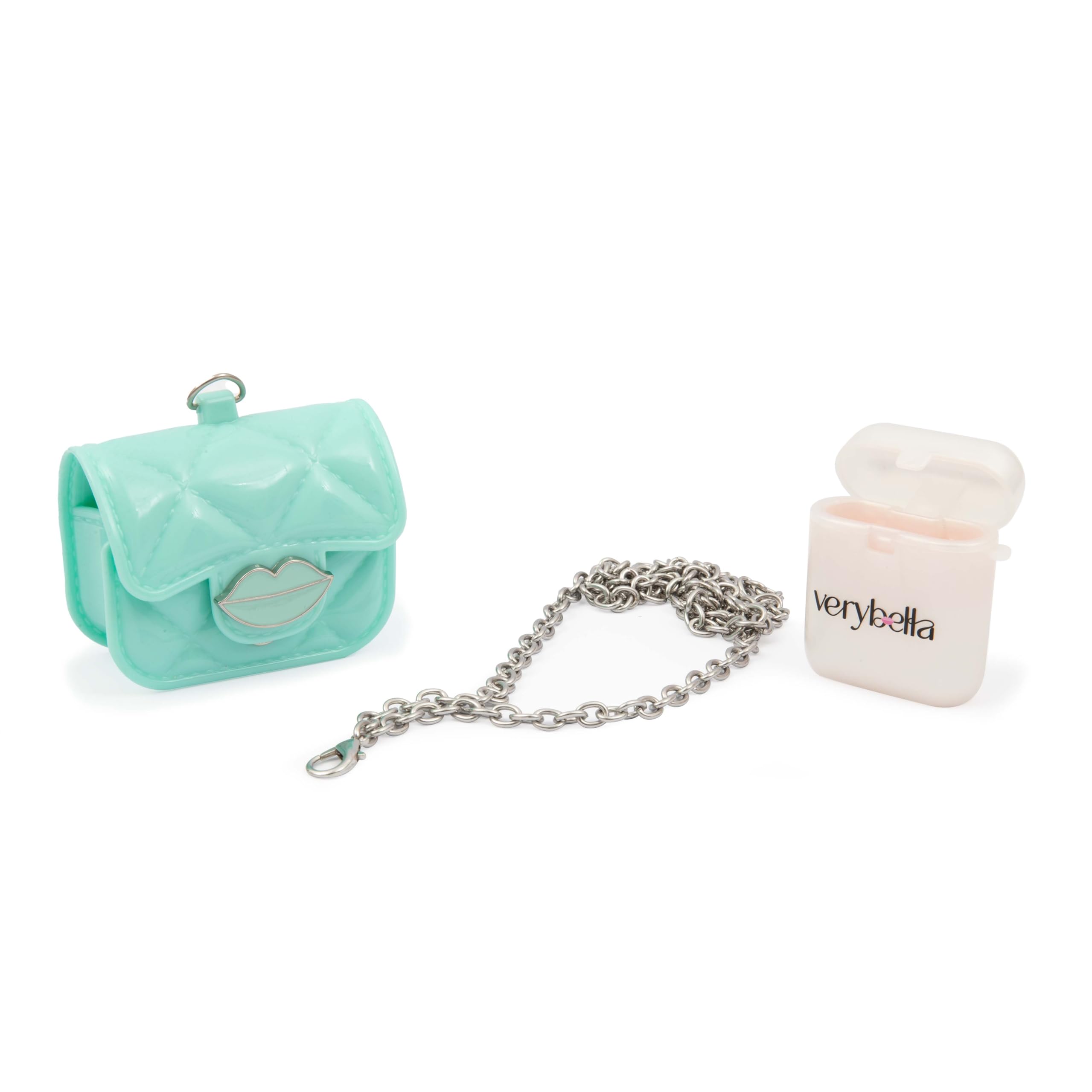 Very Bella Micro Bag VBag Blue – Mini Shoulder Bag with Lip Balm for Girls Aged 6+ – Stylish Kids' Purse with Cosmetic Fun – Ideal for Dress-Up, Creative Play & On-the-Go Beauty Moments