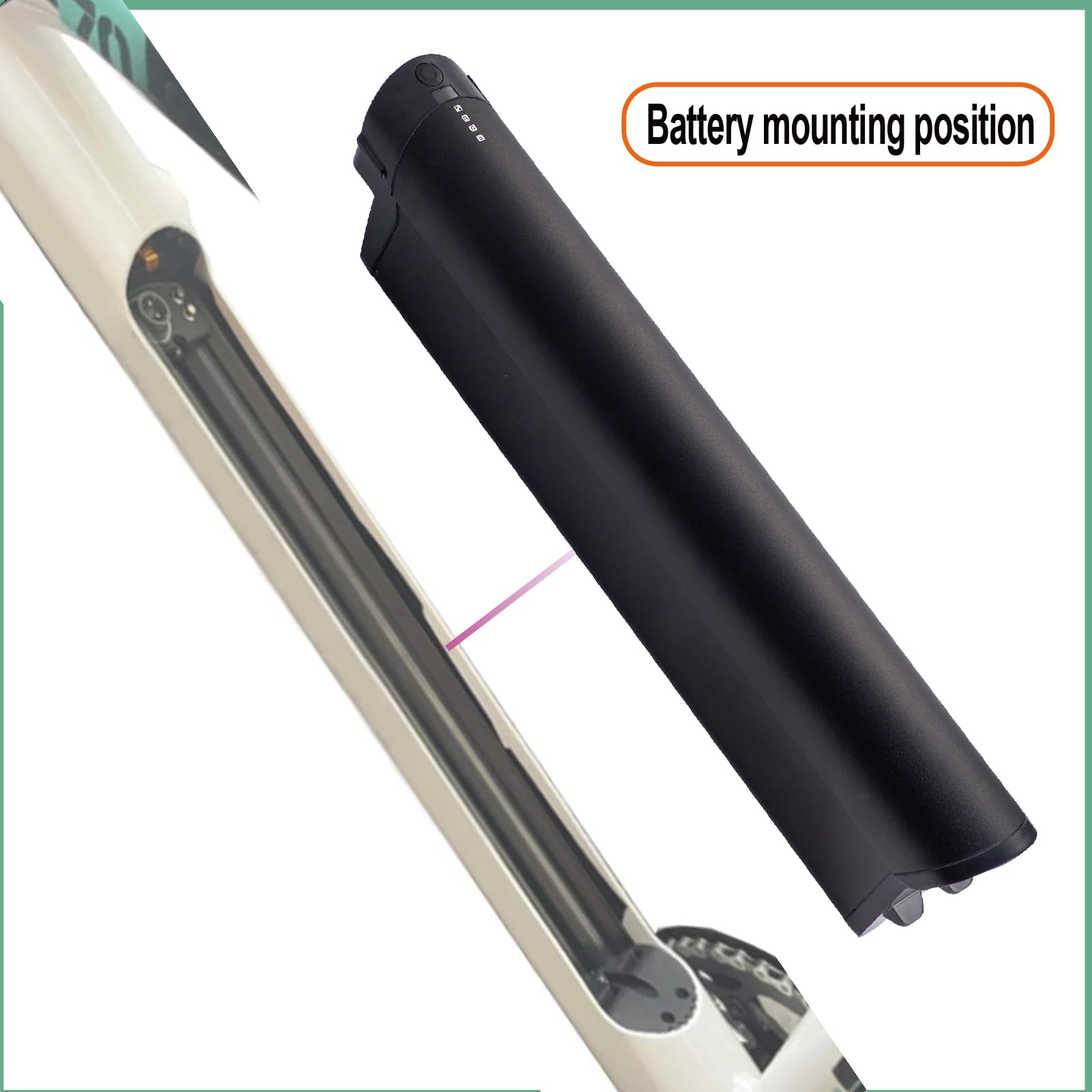 Batteria Ebike 36V 18Ah di ricambio per Zündapp Z808 Reention EEL Pro batterie per 36V e-bike pedelec batteria con caricabatterie (36V 18Ah)