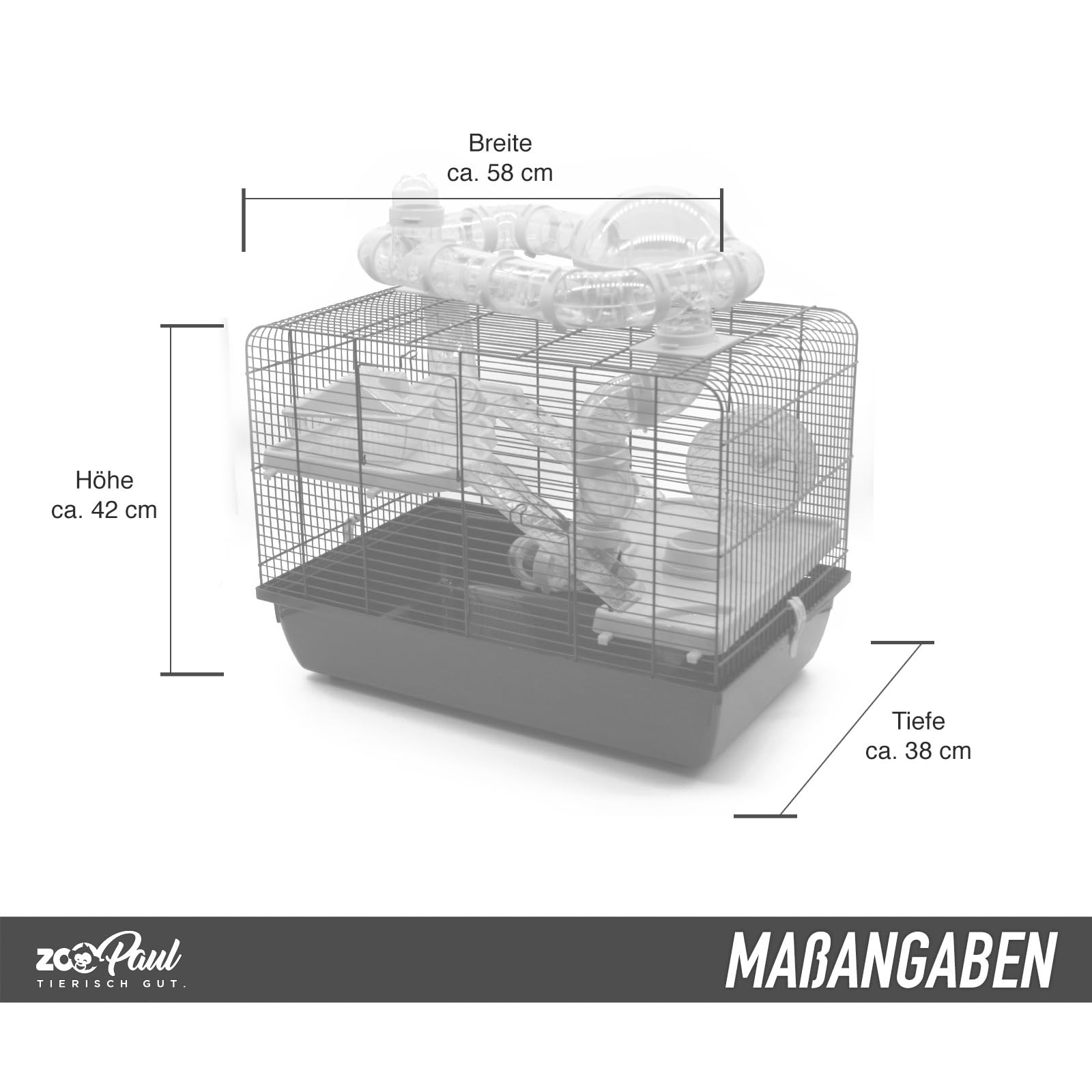 ZooPaul Nagerkäfig Galaxy + Zubehör pink Goldhamster Maus Kleintier Hamsterkäfig