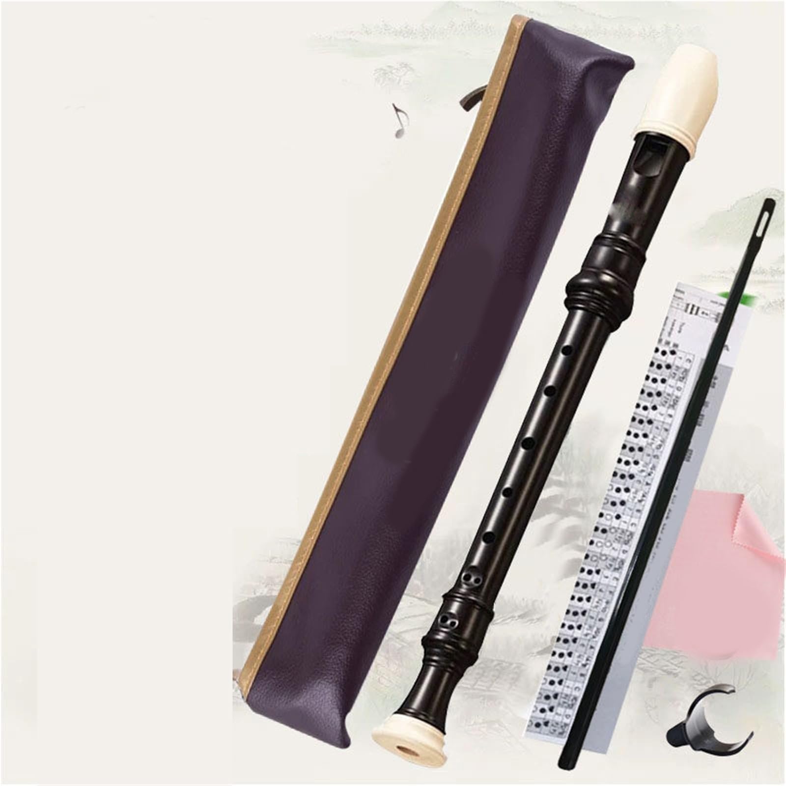 Soprano Flûte À Bec De Style Anglais 8 Trous (clé C) Instrument En Résine ABS Flûte À Bec Professionnelle