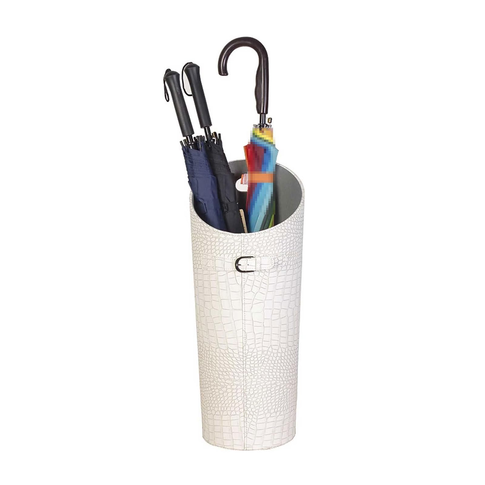 Porte-parapluies en cuir avec bac à eau amovible pour protéger vos sols des gouttes
